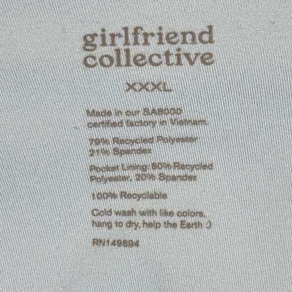 Girlfriend Collective Women Mini Skort High Waist Skirt Sz 3XL Athleisure Active - Picture 5 of 8